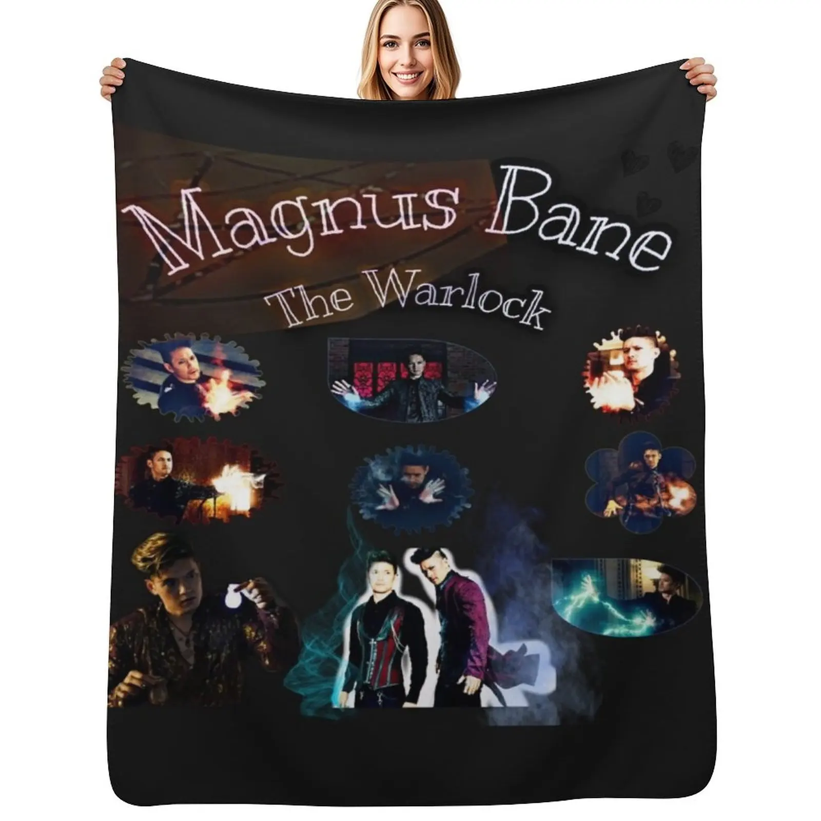 Magnus Bane The Warlock Throw Blanket Lightweight Warm Blanket for Indoor Outdoor Use