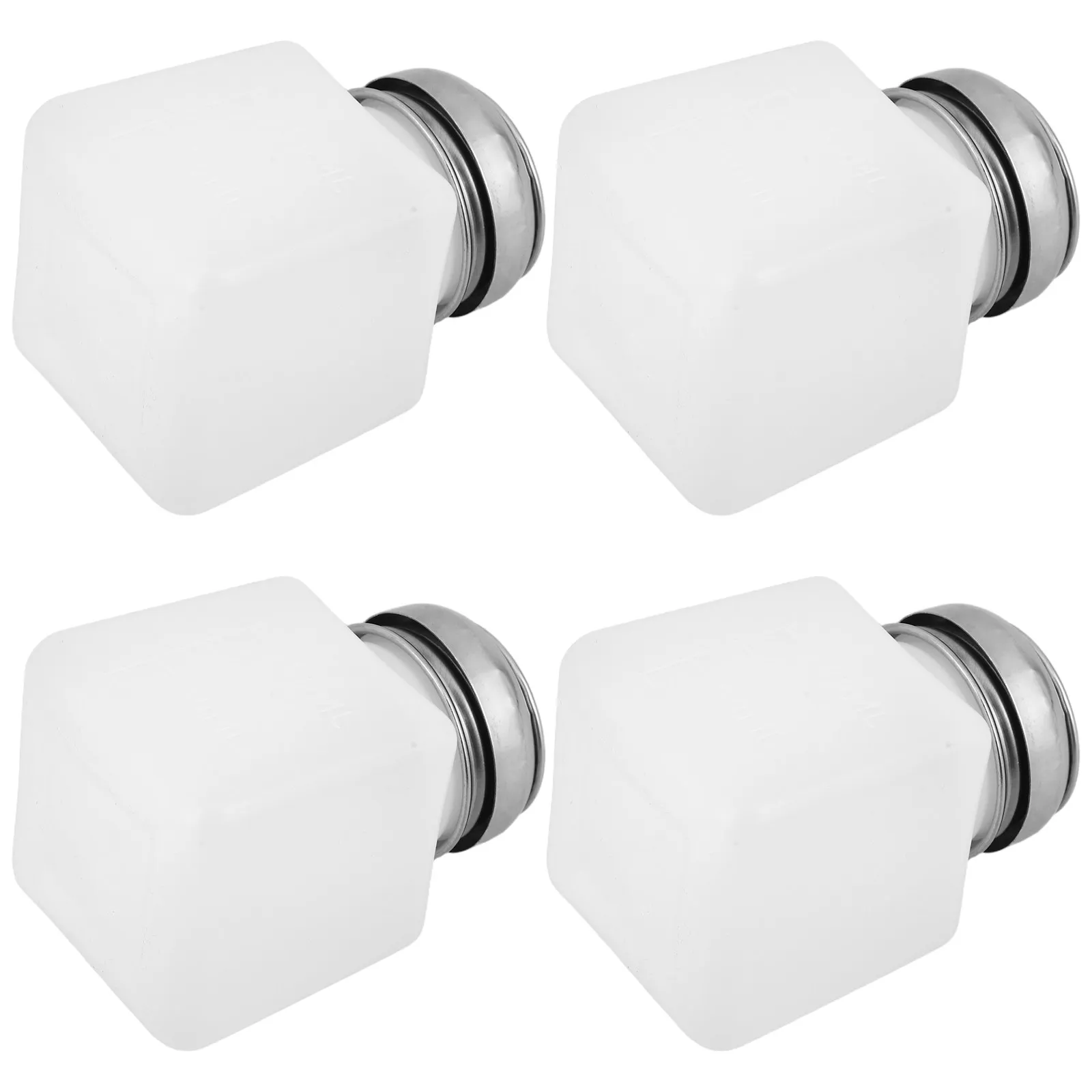4Pcs Industrial Alcohol Cleaning Bottles Push Down Pump Dispenser Transparent Plastic Bottles for Phone Repair Solvent Precision