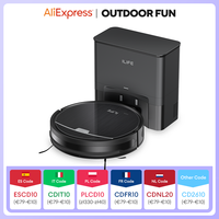 ILIFE V9/V9Pro Robot Vacuum, Self-Emptying, 3000Pa Strong Suction, Gyro Navigation, Schedule, App/Alexa Control, for Pet Hair