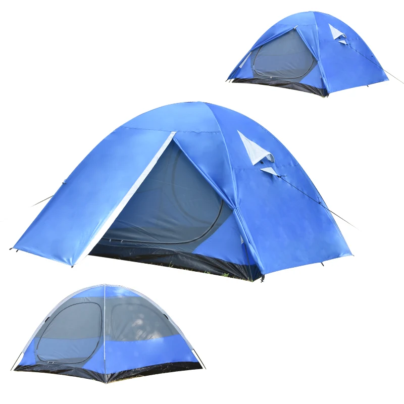 Camping Hiking Outdoor Windproof Family Camping Tent Portable Tent 3 Person Camping Hiking Tent