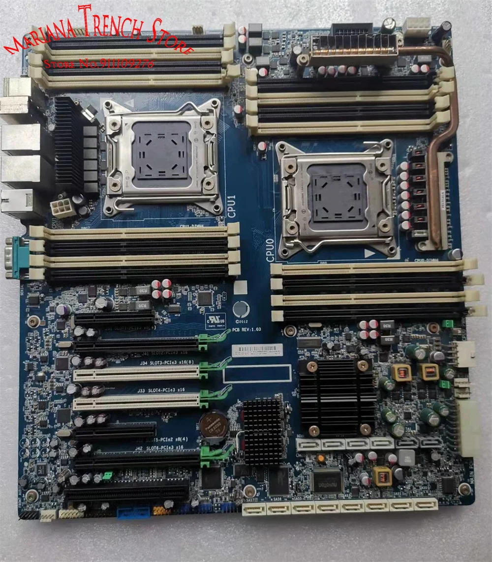 PC Motherboard for HP Z820 Tower PC REV1.03 708610-001 618266-003