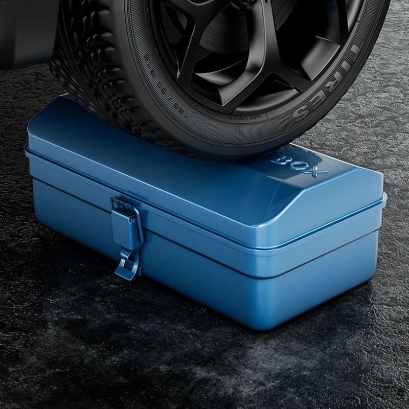 Heavy Duty Tool Box tool box storage Metal Hardware Toolbox with Reinforced Iron Case