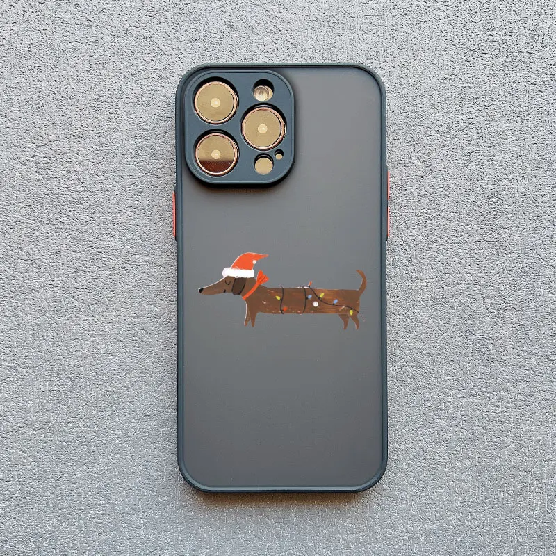 Niedliche Dackel-Bulldoggen-Handyhülle für iPhone 11 12 13 Mini Pro Max 14 15 Pro Max Plus 16 17 Pro Max Cover Cartoon-Hunde Fundas – Detail 3