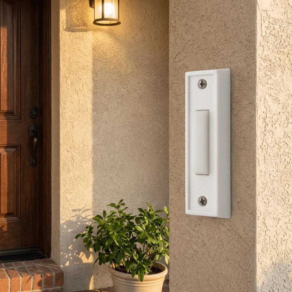 Plastic Material Vintage Plastic Doorbell Switch European Vintage Outlook Classic Design European Style Door Bell Sturdy Solid