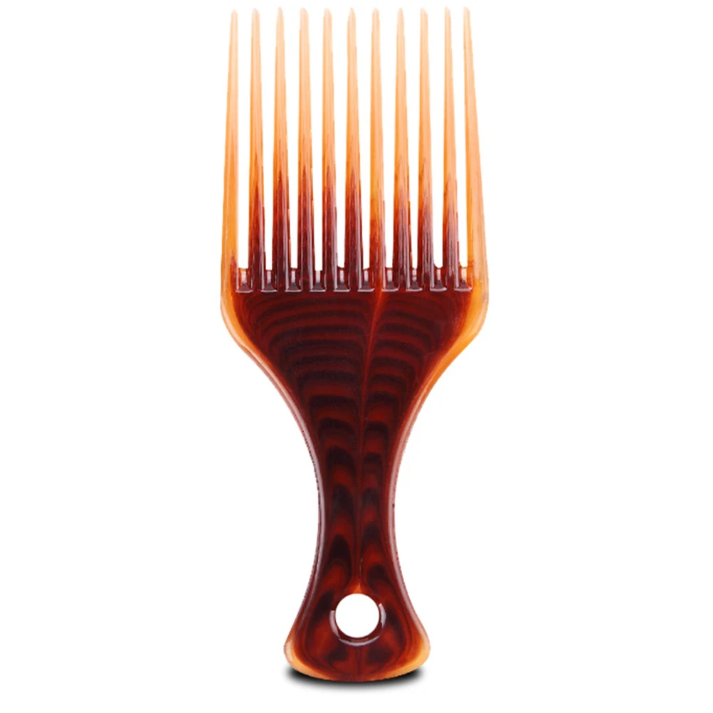 

2pcs Styling Comb For Hair Salon Portable Plastic Hairdressing Comb With Handle Travel Size Wide Teeth Unbreakable For Thick