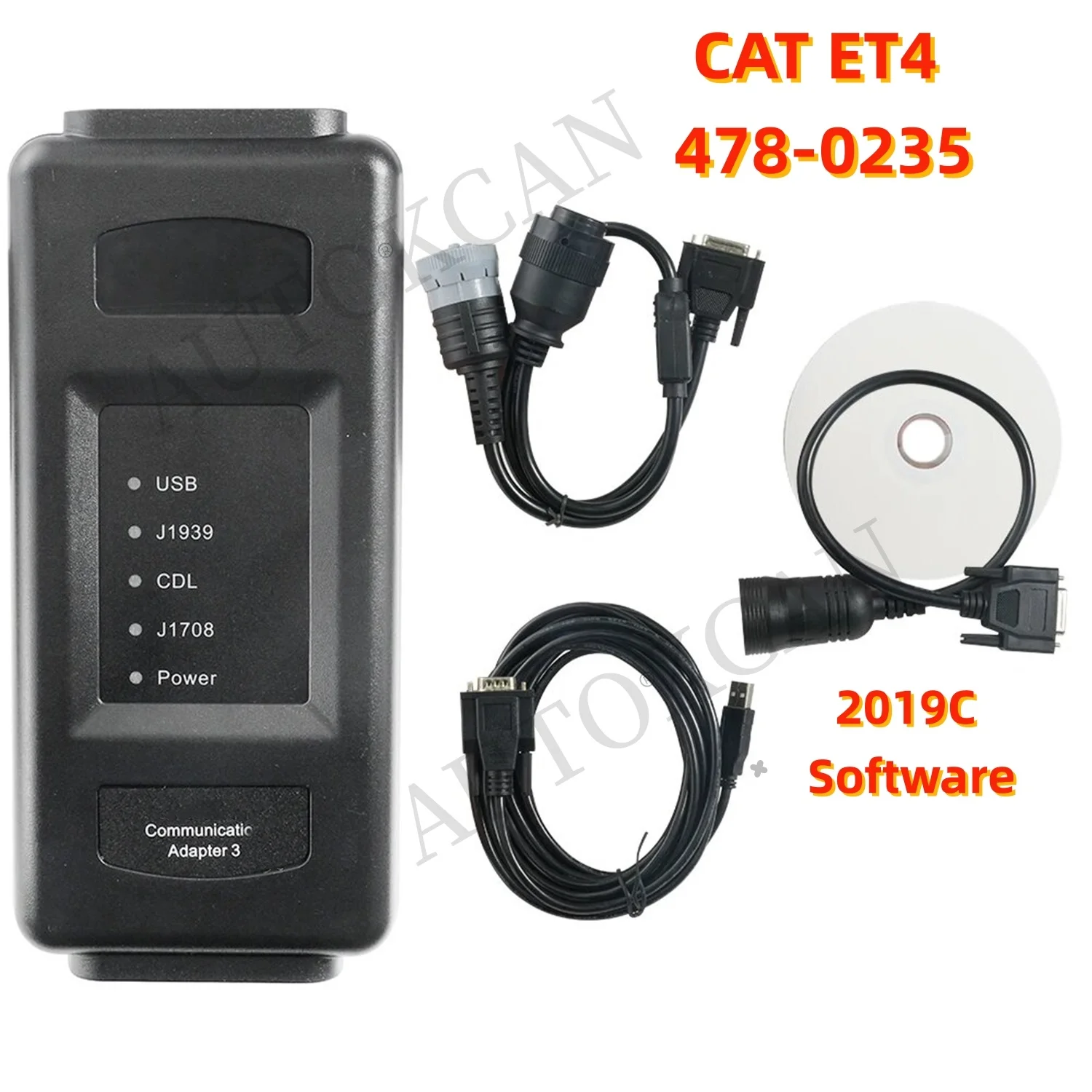 Adaptador de Comunicación Cat ET4 478-0235 para Caterpillar, Herramienta de Diagnóstico para Camiones Pesados, para el Sistema Eléctrico CAT Grupo ET IV