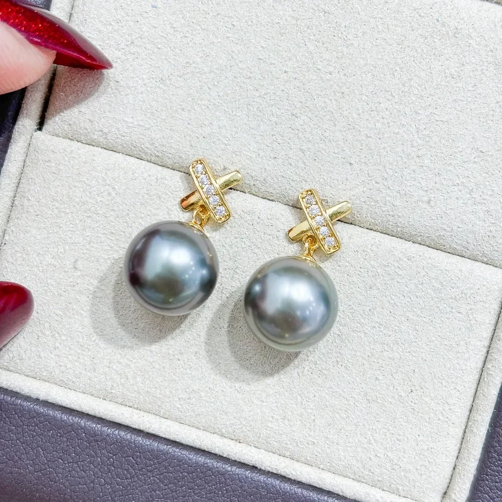 925 Silver Pearl Beads Stud Earrings Setting Base Diy Jewelry Making Findings&Components No Pearl E048