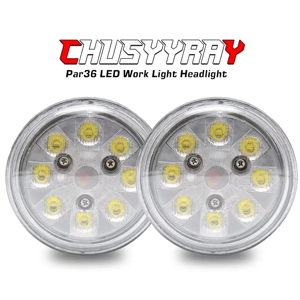 Pair LED PAR36 Aviation Grade Aircraft Landing Light 4-1/2