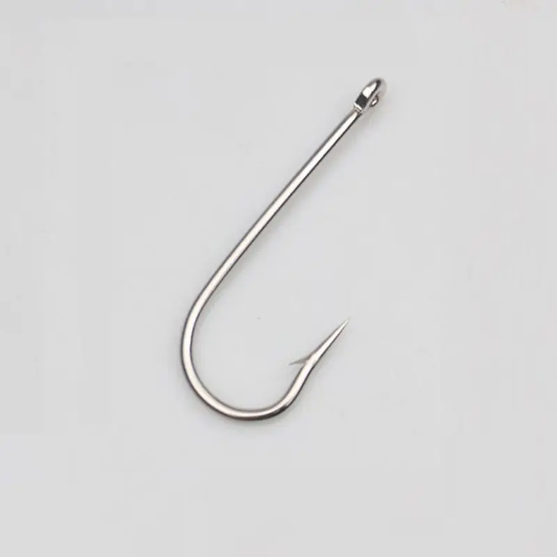 Imagem -04 - Ftk-high Carbon Steel Farpado Fishing Hook Pesca Marítima Punho Longo Eye para Catfish Pesca Porgy Preta