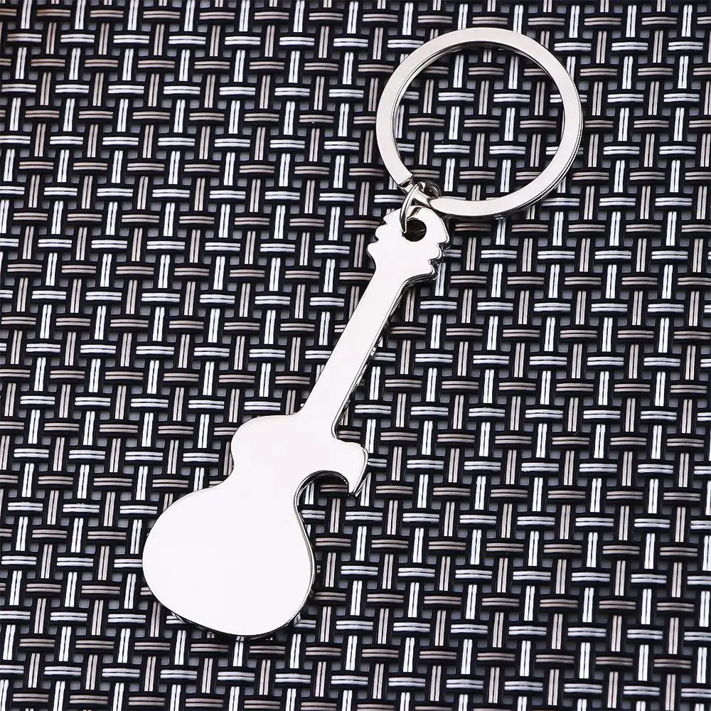 نمط سلسلة مفاتيح معدنية الغيتار نمط البيرة فتاحة حلقات المفاتيح المفتاح سلسلة مفاتيح فتاحة الزجاجات المفاتيح حلقات المفاتيح فتاحة الزجاجات