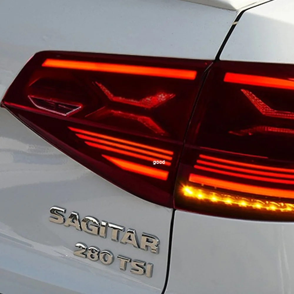 

Для VW Jetta Sagitar 2015-2017 автоматические задние фонари в сборе, обновленный 23-стиль, светодиодный эффект запуска, автомобильные задние фонари, инструменты, аксессуары