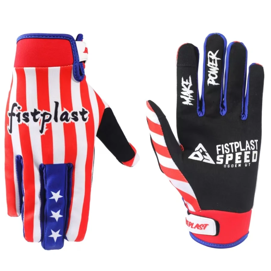 Guantes de Motocicleta Fistplast 25 Nuevos con Pantalla Táctil y Bandera de EE. UU. para Descenso en Bicicleta de Montaña (MTB, DH, MX), Equipo de Protección para Ciclismo 3