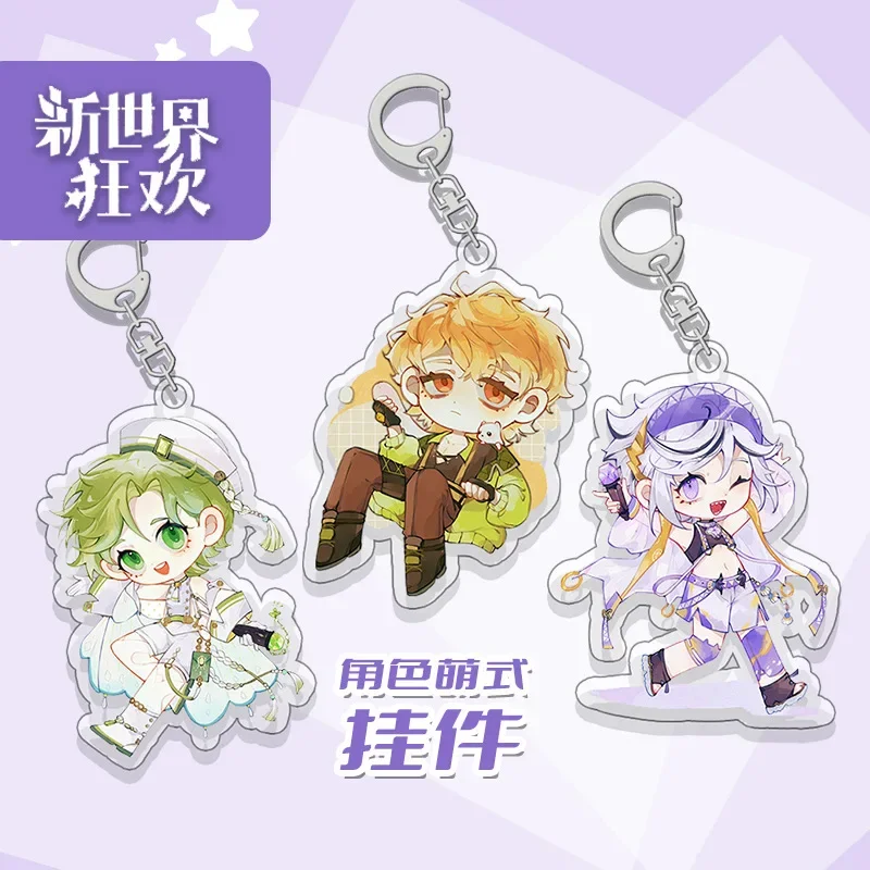 New Cartoon Anime Game Nu: Carnival Olivine Quincy Blade Q Version Acrylic Keychain Pendant Cosplay Bag Charm Keyring Toy Gifts