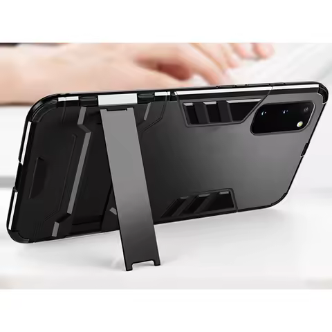 Kickstand Case for Samsung Galaxy S20 S20+ ULTRA PLUS S21 S10 S9 Note 20 10 9 8 Holder Cases Shockproof Stand Hard Back Cover
