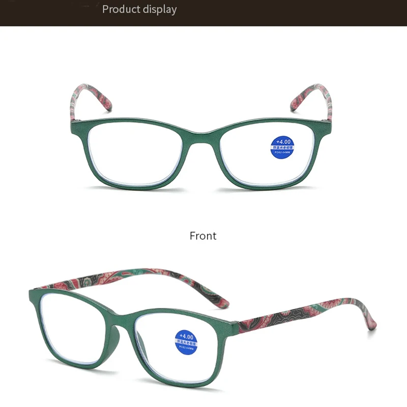 Platz Lesebrille Männer Frauen Frühling Grüne Farbe Anti-Blau Licht Lesebrille Progressive Near Far Brillen Für + 1,5 – Detail 9