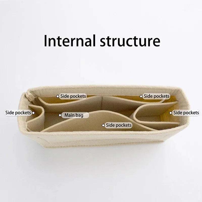 Felt Bag Organizer Inner Liner Storage Pocket DIY Upgrade Accessories For YSL NIKI Shoulder Bag Fix Shape Bags Support Dividers