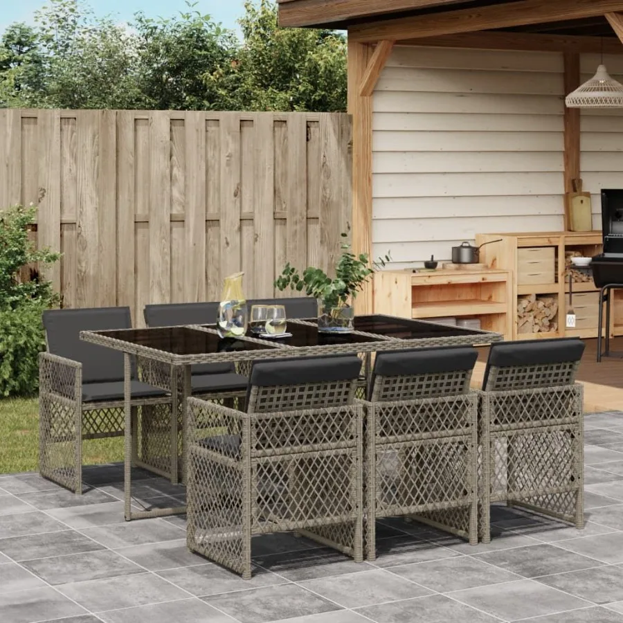 

Garden Dining Set Gray