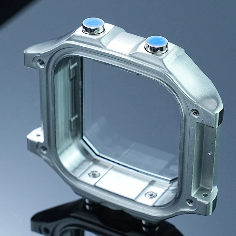 

Чехол с бриллиантовой инкрустацией для Casio 3299, маленький квадратный корпус AE-1200 1300, модифицированный корпус из нержавеющей стали с бриллиантовой отделкой.