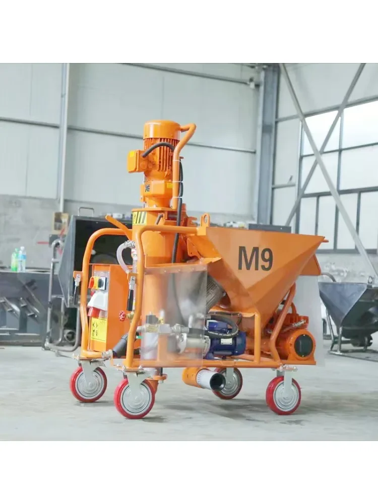 Gypsum cement plastering and painting PFT plastering machine, construction mortar spraying machine