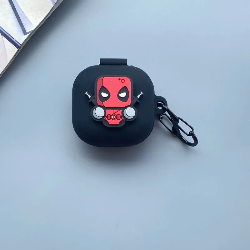 Adecuado para Samsung Galaxy Buds2/live/pro auriculares inalámbricos Bluetooth funda protectora de silicona de dibujos animados carcasa suave