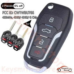 KEYECU 4Btns 433MHz 4D60 4D62 G Chip for Subaru Legacy Outback Tribeca Forester WRX Auto Upgraded Flip Remote Key Fob CWTWBU766