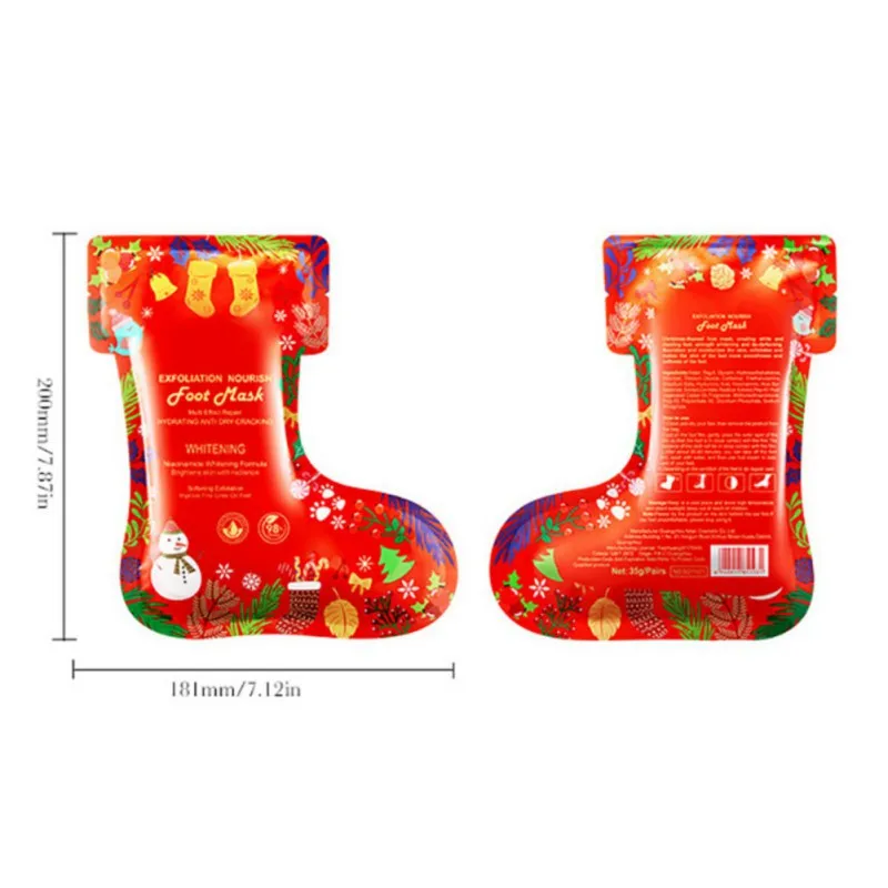 Bastone natalizio per la cura delle mani ai piedi di squalano utilizzato per la cura del tallone, idratazione profonda e nutriente per la pelle secca e ruvida