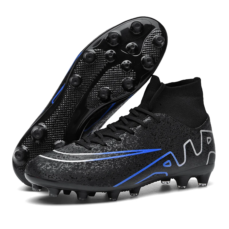 

2025 Football Shoes Professional football shoes TF broken nail outdoor sports training shoes anti slip and wear-resistant high-q