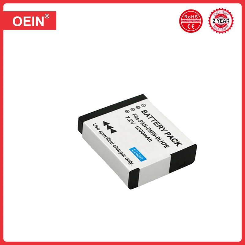 1200mAh DMW-BLH7 Battery for Panasonic DMW-BLH7PP Lumix DMC-GM5 GM1 DMC-GF7 DMC-GF8 GF9 LX10 LX15 , Dual Charger for DMW-BLH7E