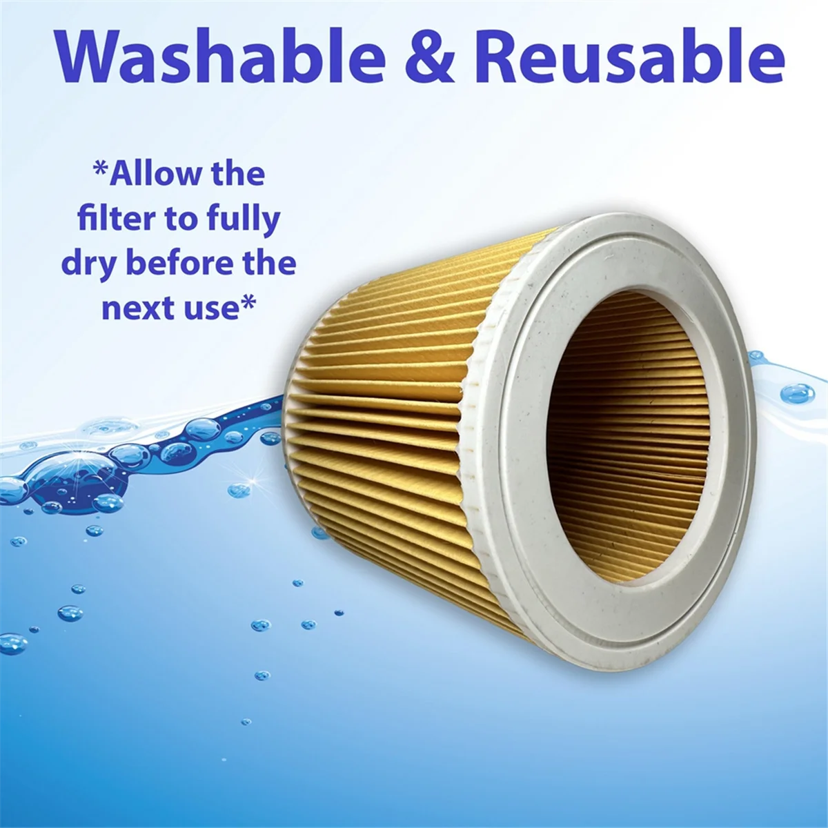 Комплект из 2 фильтров A20M, сменный фильтр, фильтр для пылесоса для WD3 Premium, WD2, WD3, WD3P, MV2, MV3