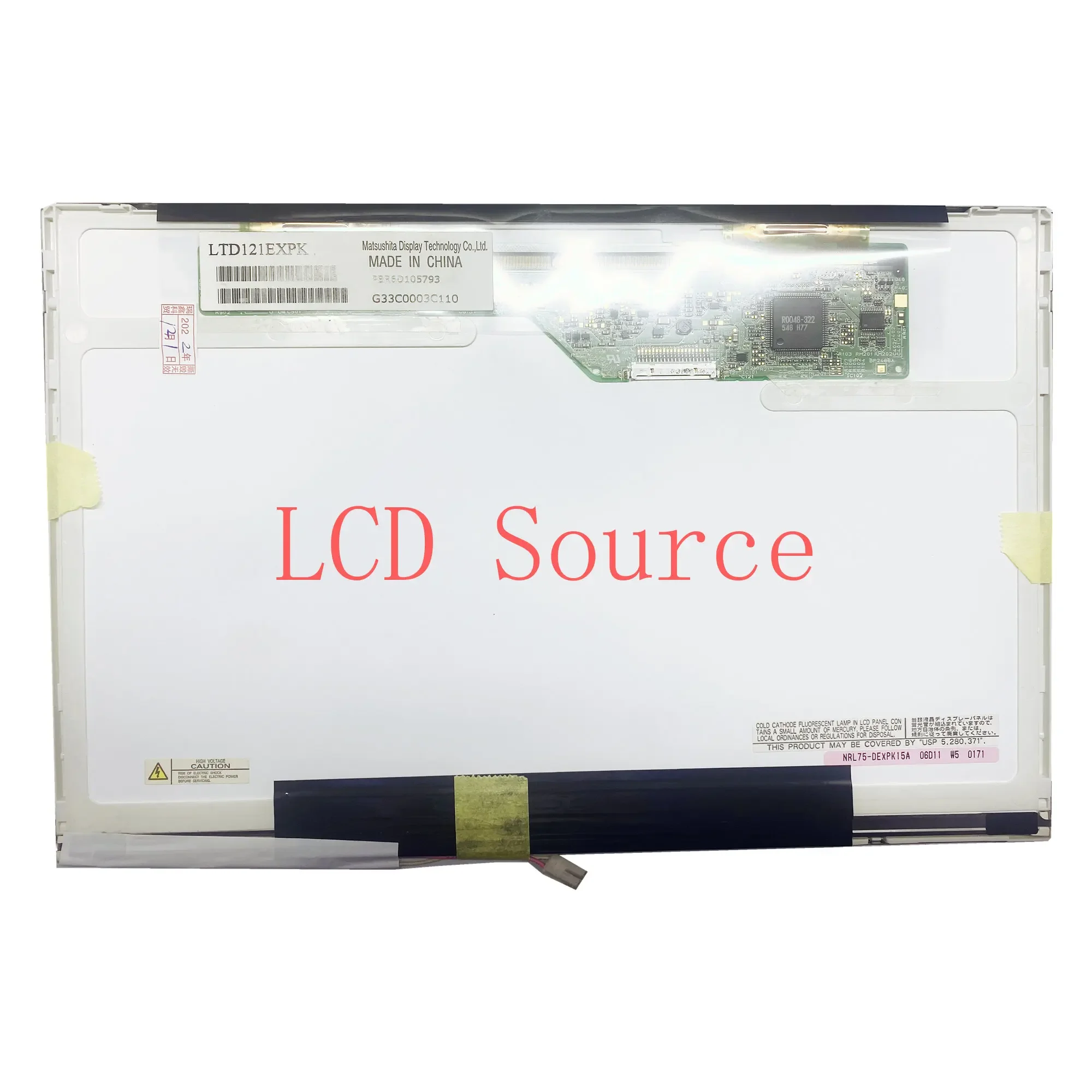 LTD121EXPK LTD121EWVB LTD121EW3D LTD121EXPV 1280*800 12.1'' Laptop LCD Screen Panel Matrix