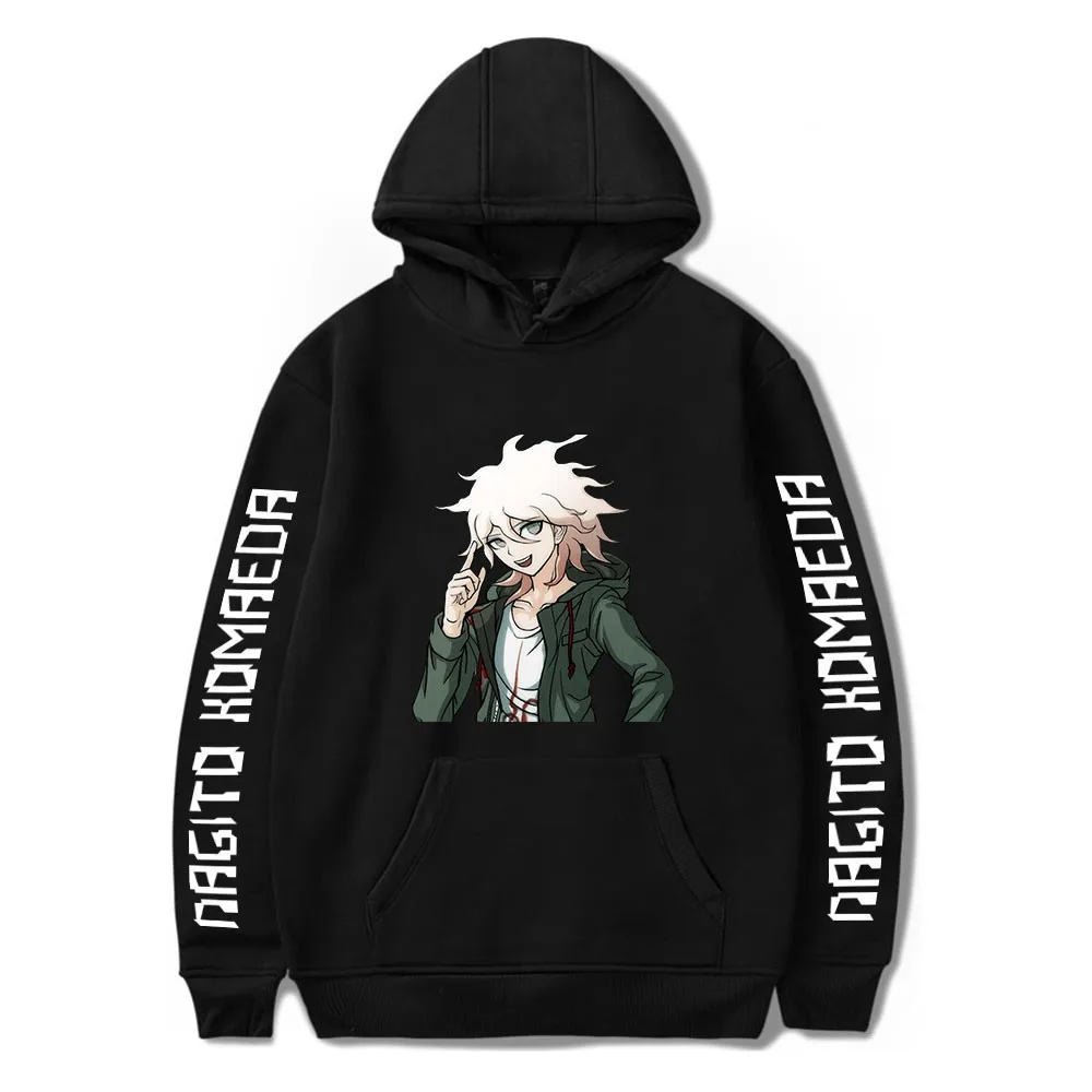 Anim – sweat à capuche unisexe pour homme et femme, vêtement de survêtement, motif dessin animé, komaeda nagito Kokichi Oma, Harajuku