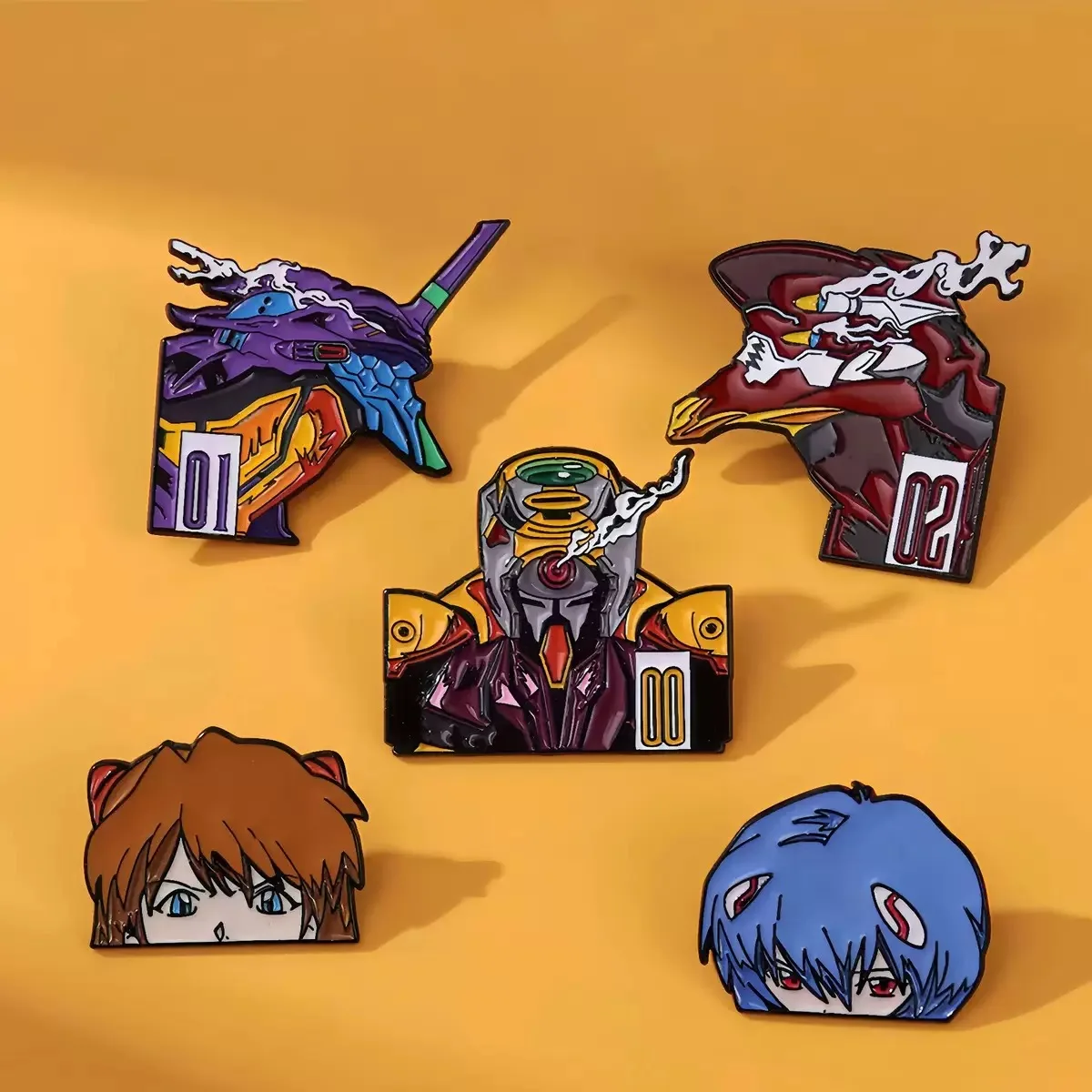 He Ye Century Warrior Junior Asuka Costume Ensemble de 5 pièces : chapeau, sac, trousse à crayons, accessoires, Anime Merch, badges, broche, cadeau