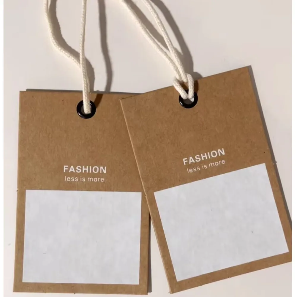 100 шт. 9x6 см пустые бирки для одежды из крафт-бумаги, настраиваемые бирки для розничных магазинов, карточек с этикетками по ценам и размерам