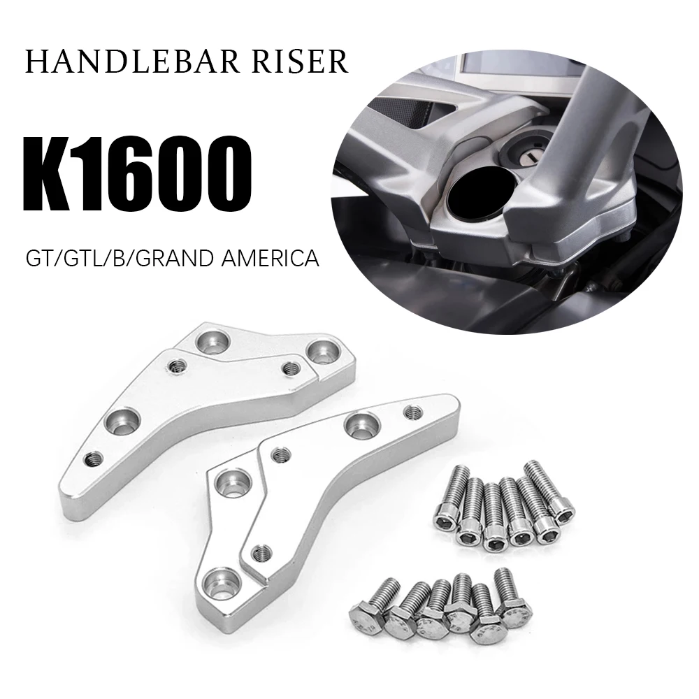 Motorcycle Handlebar Riser Clamp Heightening Mount Kit For BMW K1600B K 1600 GT/GTL/Grand America