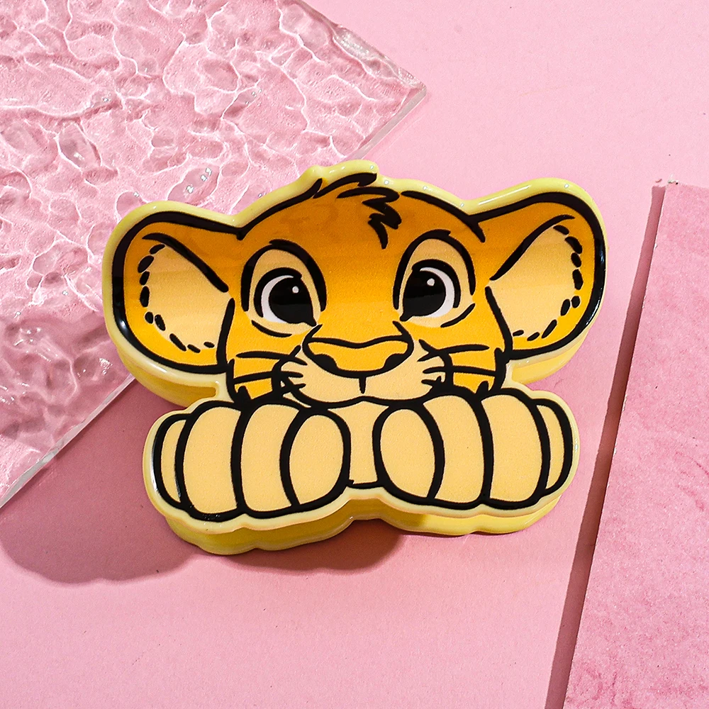 مشبك شعر ديزني ذا ليون كينج سيمبا، مشبك سمك القرش اللطيف، إكسسوار شعر يومي عملي لتصفيف الشعر الآمن