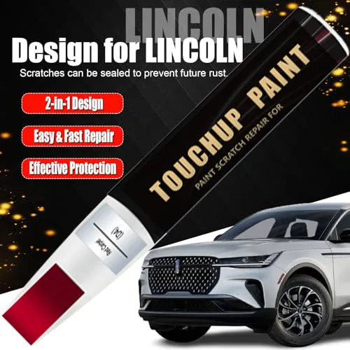 Car Touch Up Paint(Red Carpet(D4)) for LINCOLN Car Paint Scratch Repair Kit, Quick & Easy Solution to Repair