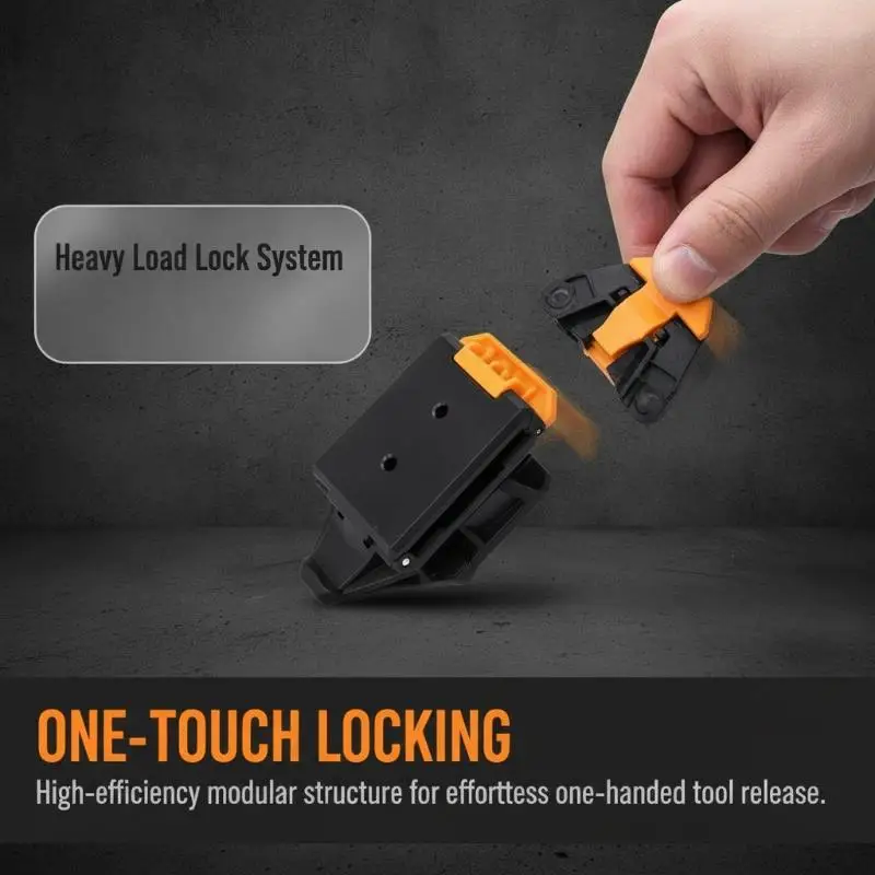 Heavy Duty Quick Release Waist Bag Buckle Universal ABS Tool Belt Clip for DIY Outdoor Gear Backpack Repair Works