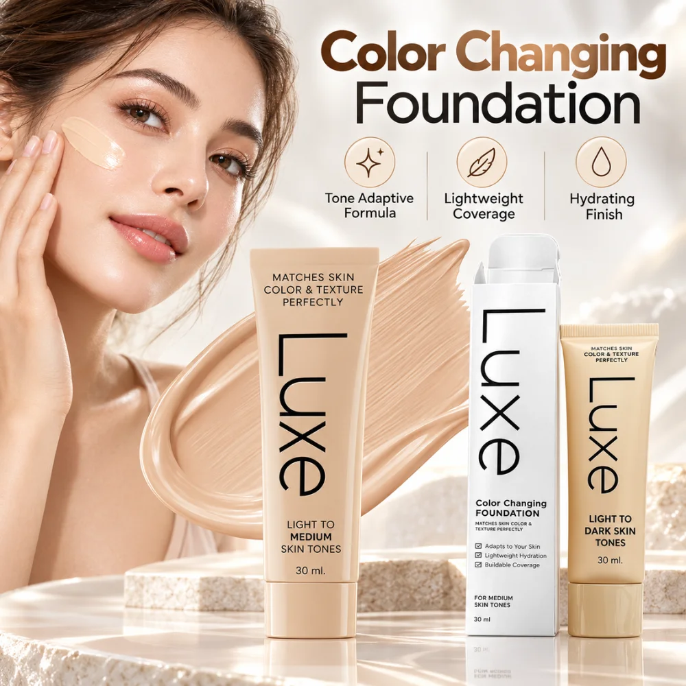 Magic Color Changing Foundation 30ml Blendable Tinted Makeup Base For Everyday Facial Coverage And Natural Smooth Appearance