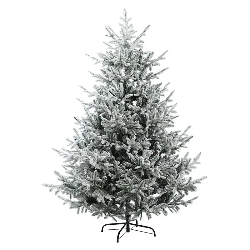 Christmas Decorative Products Christmas Tree Snow Tree 1.8m PE Mixed Leaf Sticky White Pine Fruit Snowfall Simulation Christmas