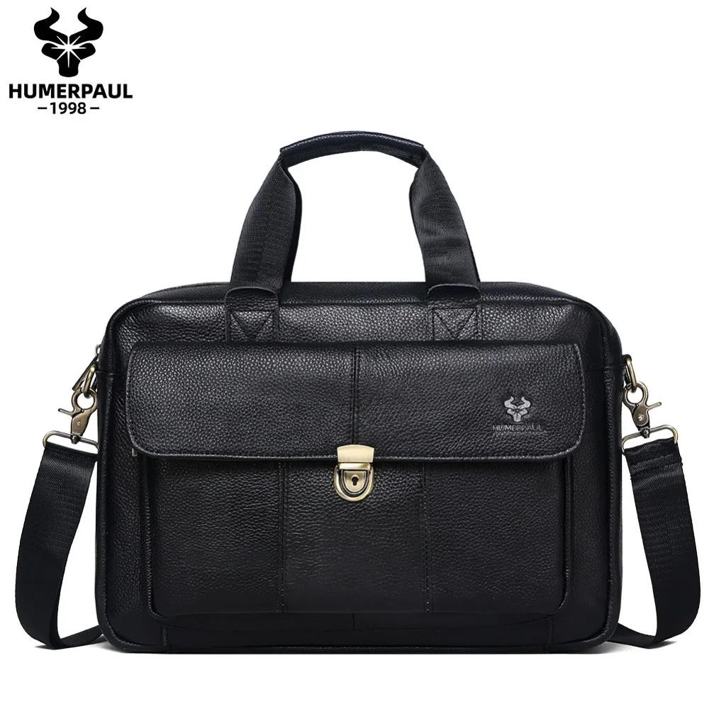 genuine-leather-men's-bag-large-capacity-top-grain-cowhide-briefcase-horizontal-laptop-bag-casual-crossbody-bag