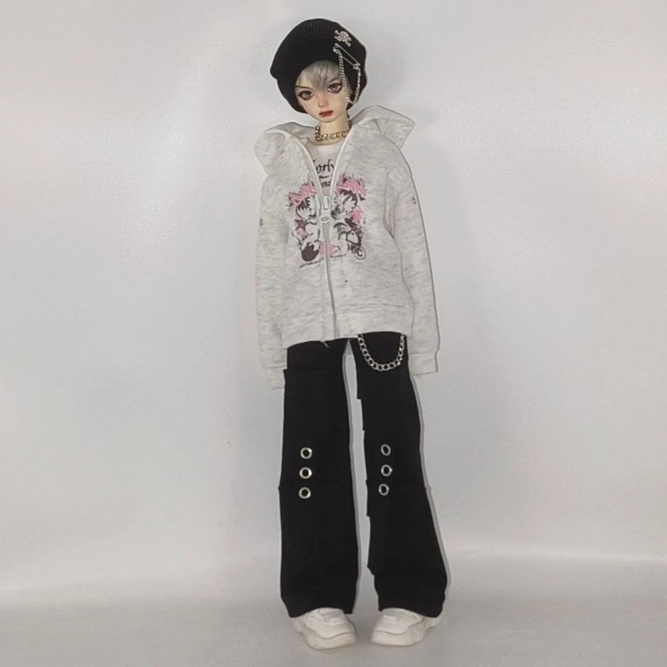 (Customized) 1/4 Doll's Clothes Suit for 45cm Bjd Doll Pants, Coat Dress Up Girl Toys Play House Gift Doll Accessories, No Doll