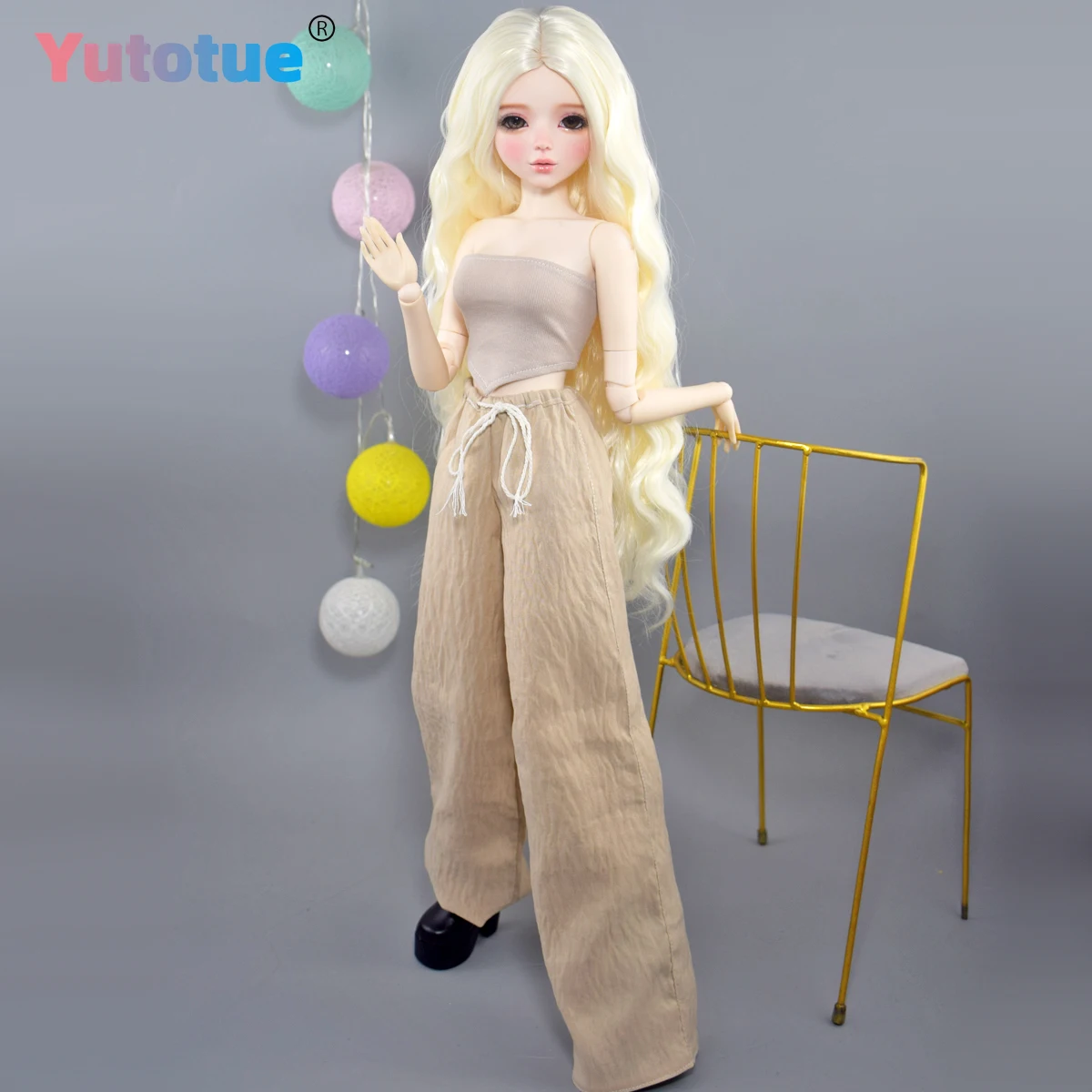 YUTOTUE 56 سنتيمتر الارتفاع أنثى دمية صوتها الجسم رسمت باليد ماكياج الوجه نابض بالحياة 1/3 BJD دمية لعبة هدية #3