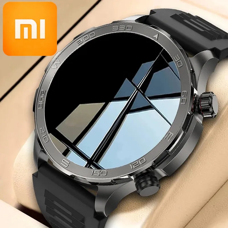 XIAOMI Bluetooth Call Smart Watch Men For Huawei AMOLED HD Large Screen Heart Rate NFC IP68 Waterproof GPS Sports Smart Watch