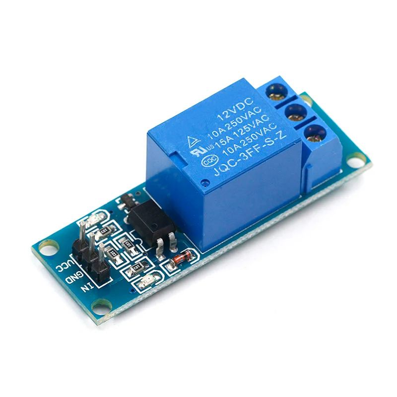 1 12V relay module with optocoupler isolation relay MCU expansion board high level trigger