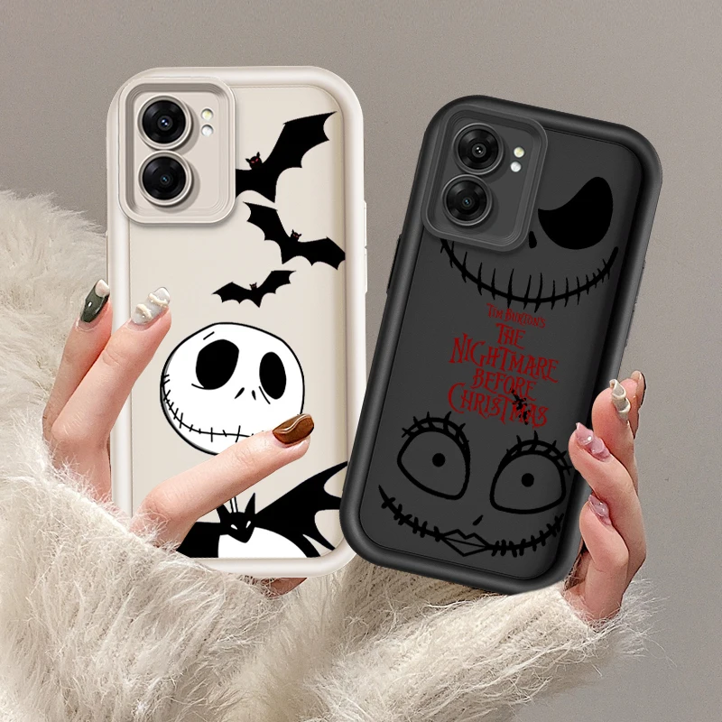 Art The Nightmare Before Christmas Eye Ladder For OPPO Find X5 X3 A58 A57 A55 A53 A54 A92 A74 A78 A98 A16 A94 A76 A72 5G TPU