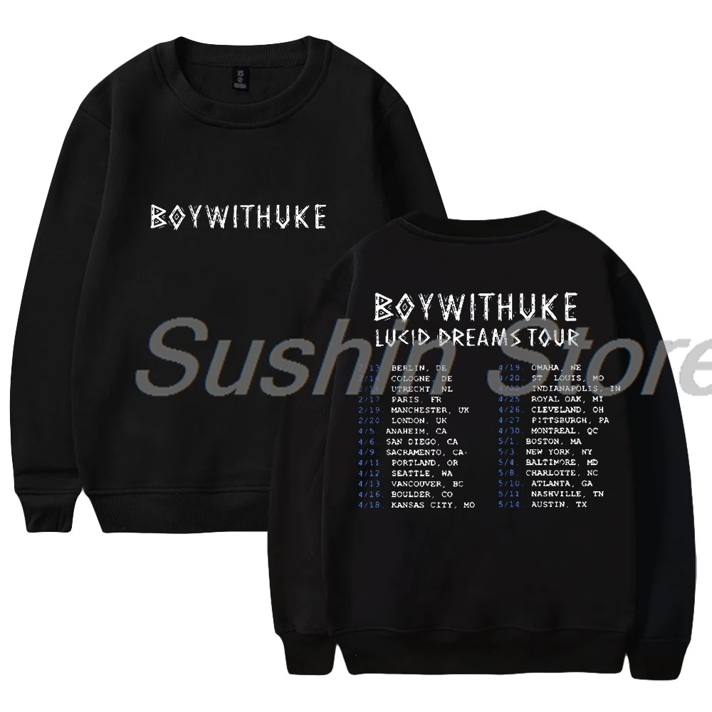 

Boywithuke Lucid Dreams Tour 2024 Merch Unisex Crewneck Long Sleeve Streetwear Women Men Sweatshirt Fashion Clothes