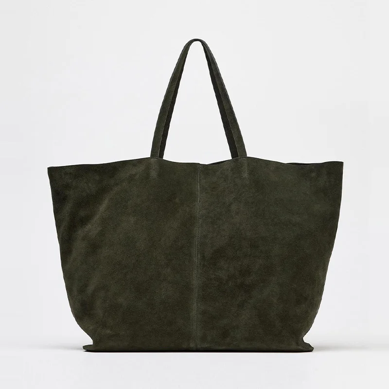 

Retro women's suede frosted shoulder bag, luxurious design, large capacity, soft handle, portable armpit bag, suitable for daily