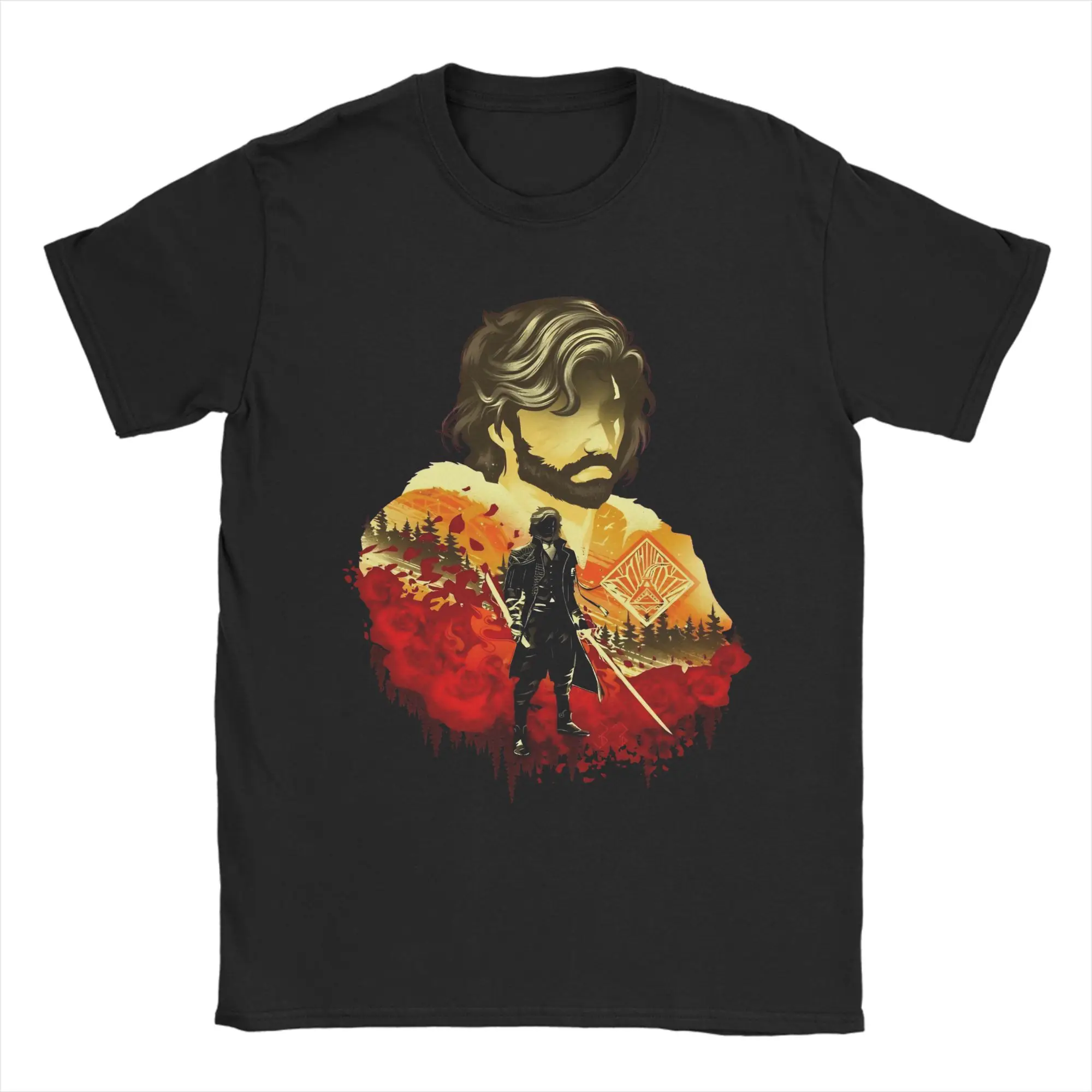 Expedition Zero Survivor Verso T-Shirt for Men  Unique Cotton Tees Crew Neck Short Sleeve T Shirts Plus Size Clothing