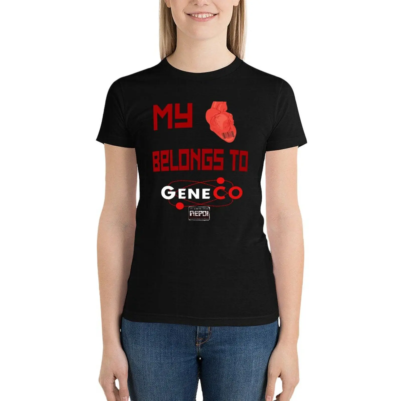 

My Heart Belongs To GeneCo T-Shirt tops cute clothes female Aesthetic clothing tshirts for Women