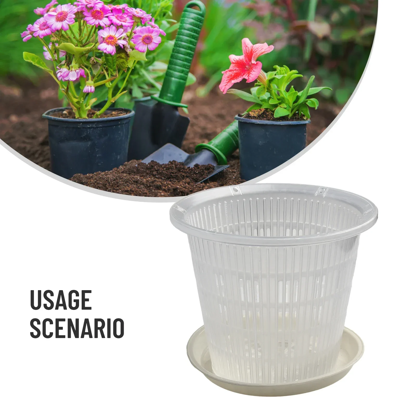 

Root Control Orchid Flower Breathable Growth Container Mesh Pot Drainage Hole Orchid Pot With Root Garden Plastic Flower Pot